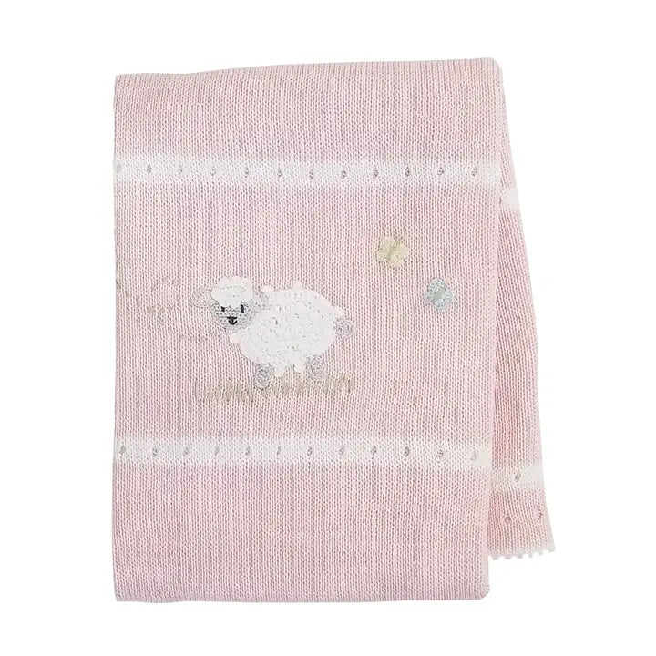 BLANKET BABY LAMB PINK