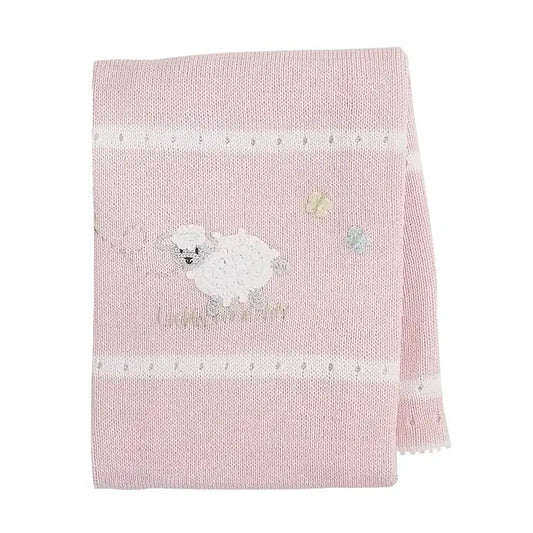 BLANKET BABY LAMB PINK