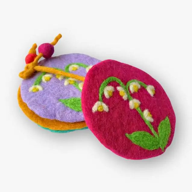 COASTER FELT LILY OF VALLEY
