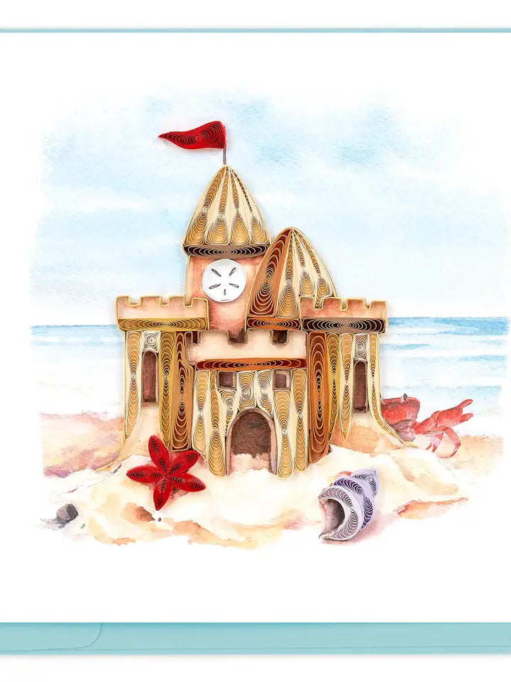 CARD SAND CASTLE