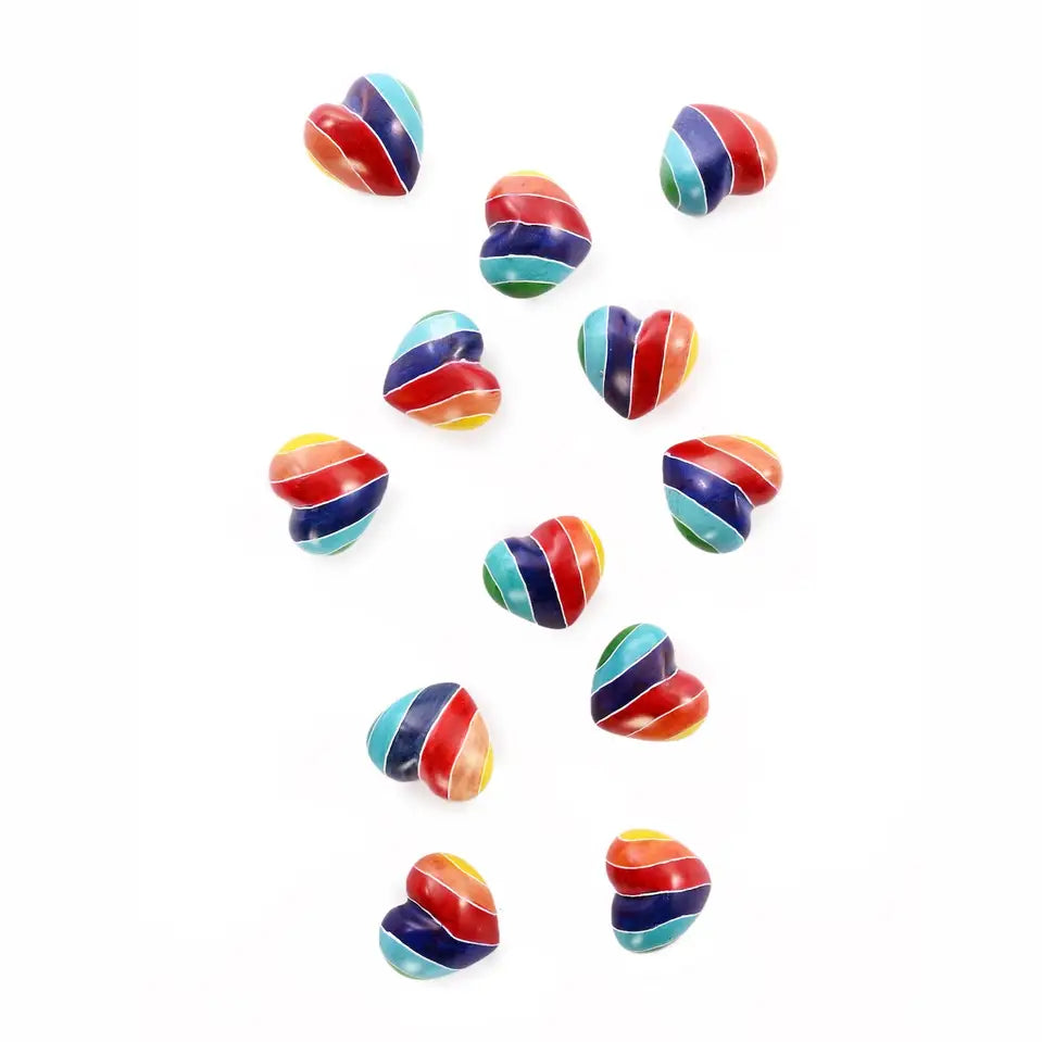 HEART RAINBOW SOAPSTONE MINI