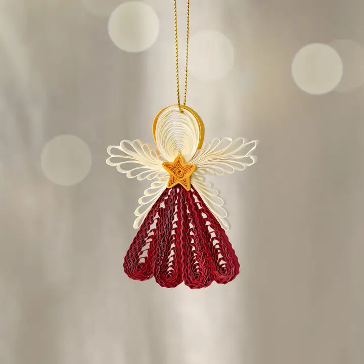 ORNAMENT TUYEN ANGEL QUILLED