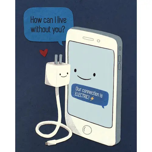 CARD MODERN PHONE LOVE