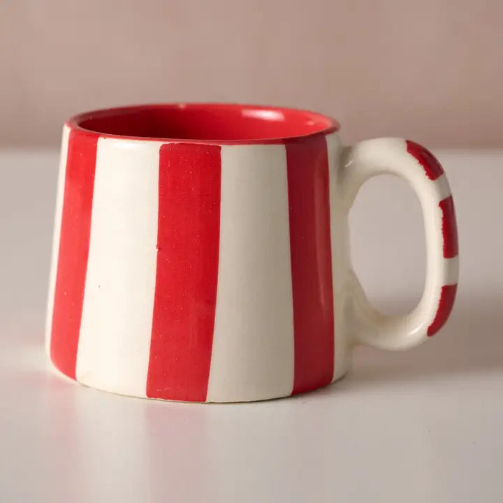 MUG KAHDA STRIPED RED