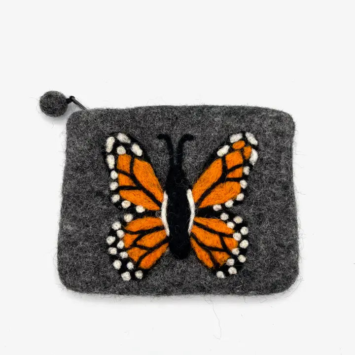 COIN PURSE FELT MONARCH