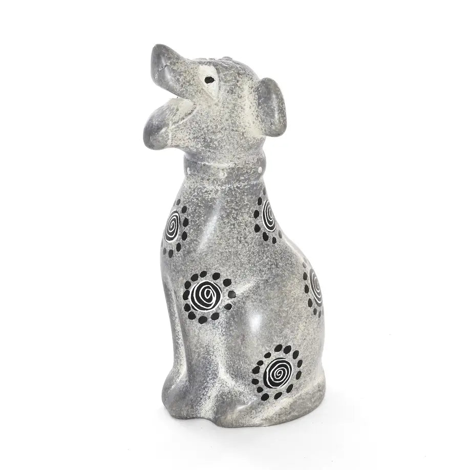 DOG SMALL GRAY SOAPSTONE