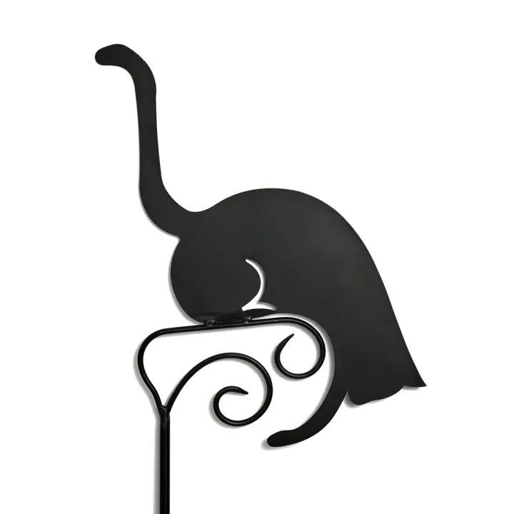 GARDEN STAKE PRIY CAT WITH BELL