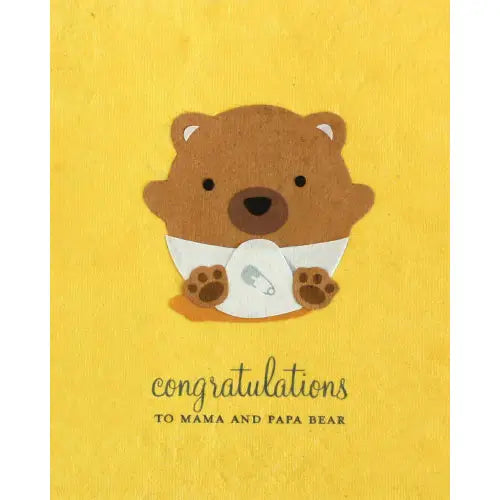 CARD BABY BEAR CONGRATS
