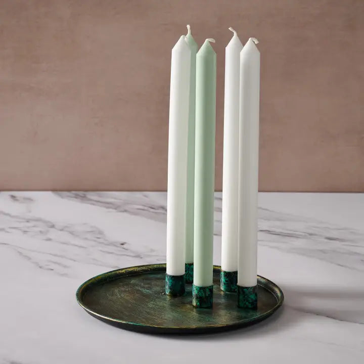 CANDLE HOLDER TAPER PLATE MASHAL