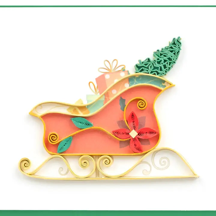 CARD ENCLOSURE CHRISTMAS SLEIGH