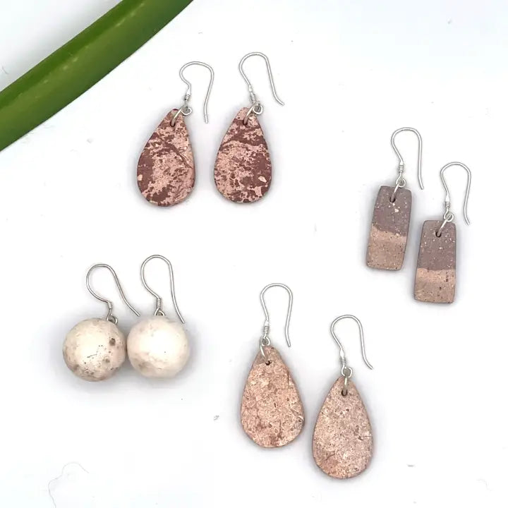 EARRINGS STERLING SOAPSTONE