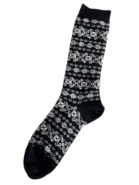 SOCKS ALPACA OSLO BLACK MED