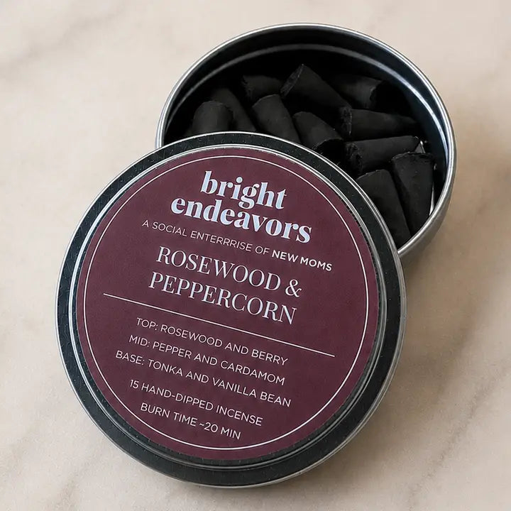 INCENSE CONES ROSEWOOD PEPPERCORN