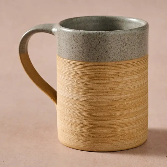 MUG KAKSA ETCHED CERAMIC GRAY