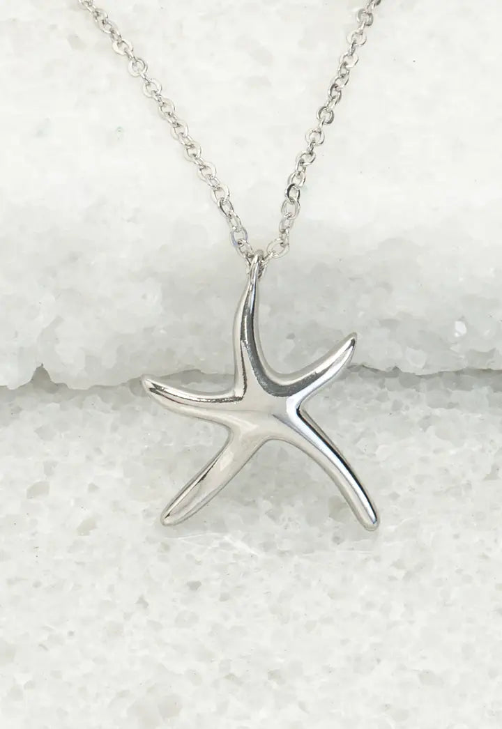 NECKLACE STARFISH HOPE SILVER