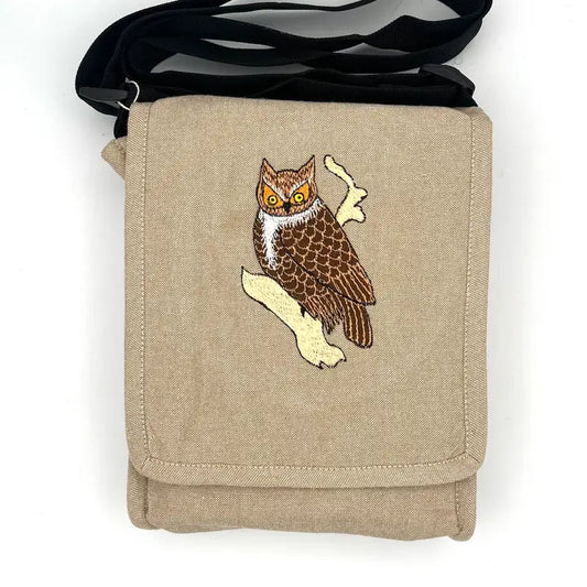 BAG FIELD GREAT HORNED OWL