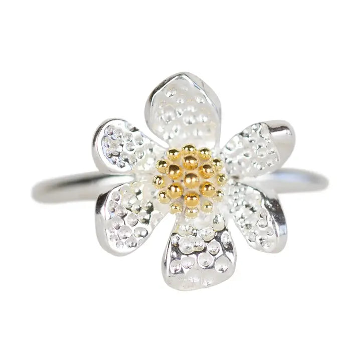 RING SILVER FLOWER