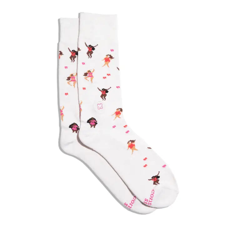 SOCKS SELF-CHECK BEIGE SM