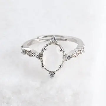 RING LUNAR CREST MOONSTONE