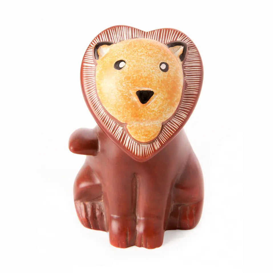 LION SWEETHEART LARGE SOAPSTONE