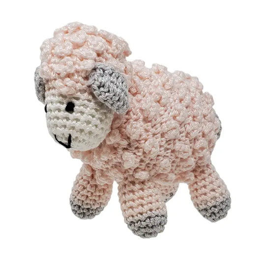 TOY LAMB PINK CROCHET
