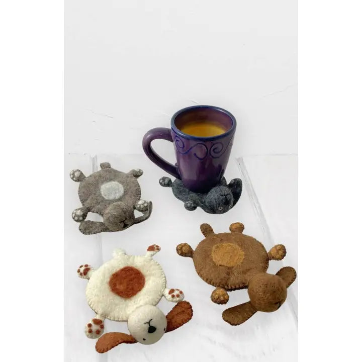COASTERS FELT DOG