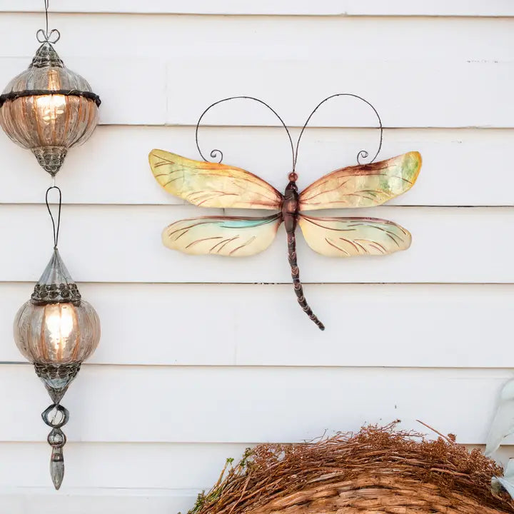 WALL DECOR DRAGONFLY PEARL CAPIZ