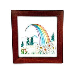 FRAME QUILLING 6X6 MAHOGANY