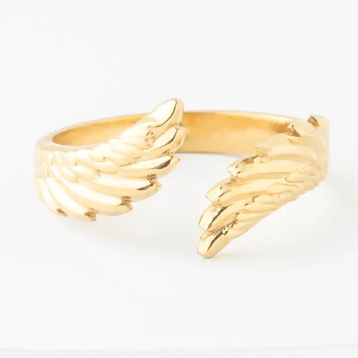 RING BIRDS SAME FEATHER GOLD