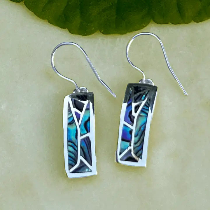 EARRINGS MOSAIC ABALONE