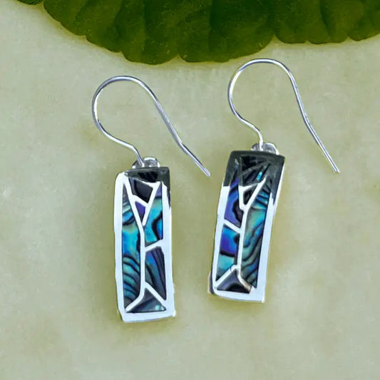 EARRINGS MOSAIC ABALONE