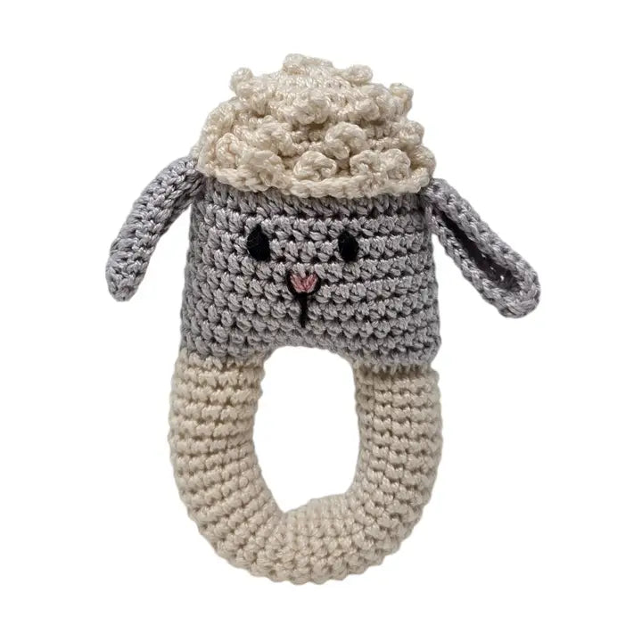 TOY RATTLE LAMB CROCHET