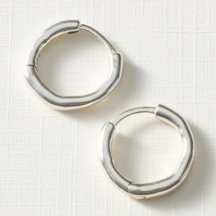 EARRING ELISA HOOP STERLING SILVER