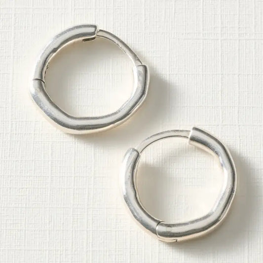 EARRING ELISA HOOP STERLING SILVER