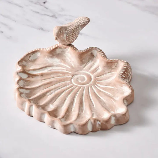 BIRD FEEDER PALAKA LOTUS CLAY