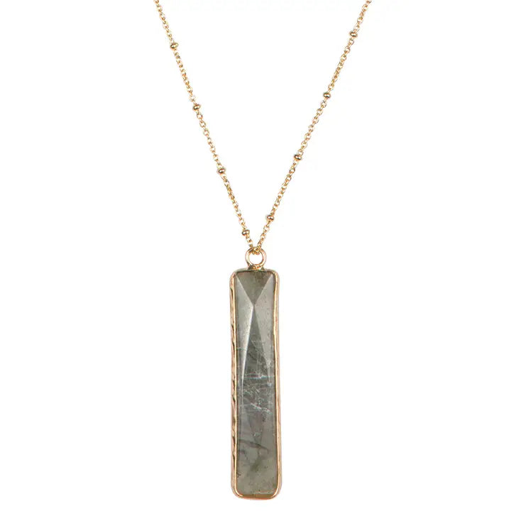 NECKLACE DAHLIA NATURAL STONE VAPOR