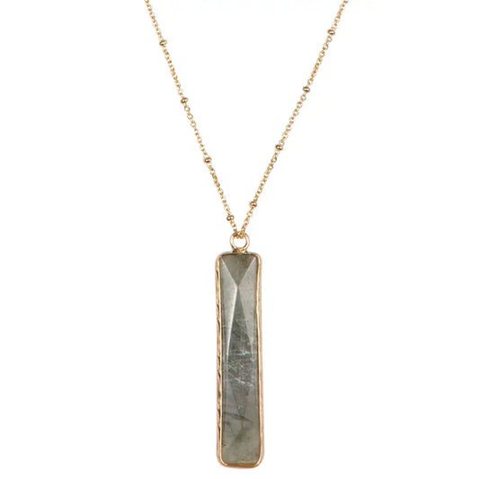 NECKLACE DAHLIA NATURAL STONE VAPOR