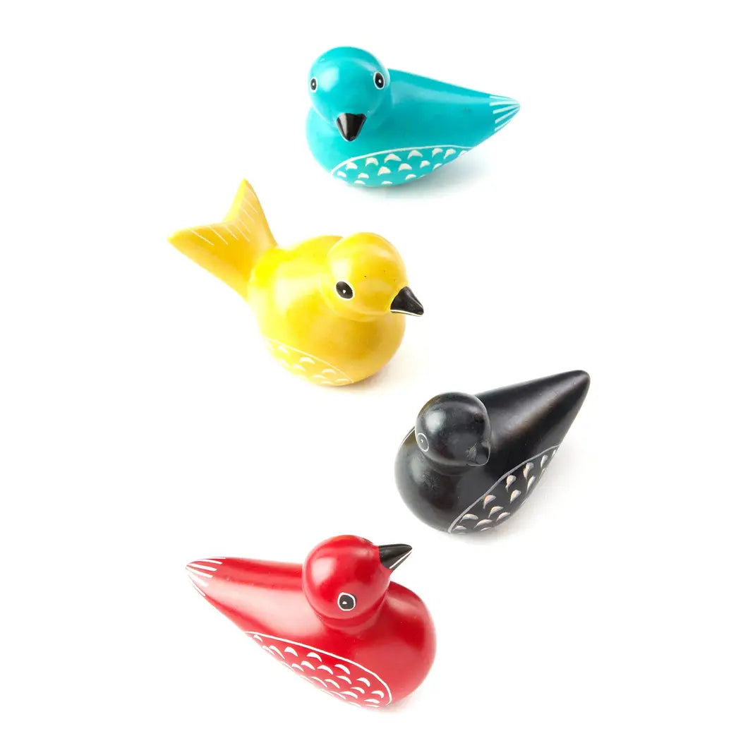 BIRD COLORFUL SOAPSTONE