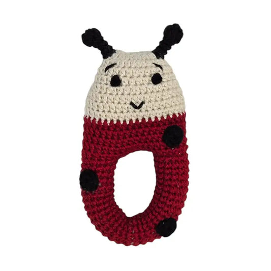 TOY RATTLE LADYBUG CROCHET