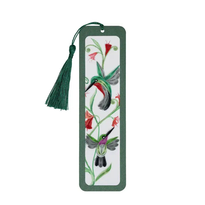 BOOKMARK QUILL HUMMINGBIRDS