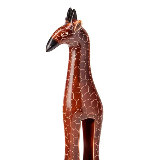 SCULPTURE GIRAFFE KENYAN SOAPSTONE