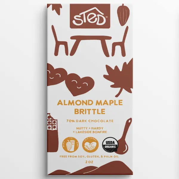 CHOCOLATE ALMOND MAPLE BRITTLE