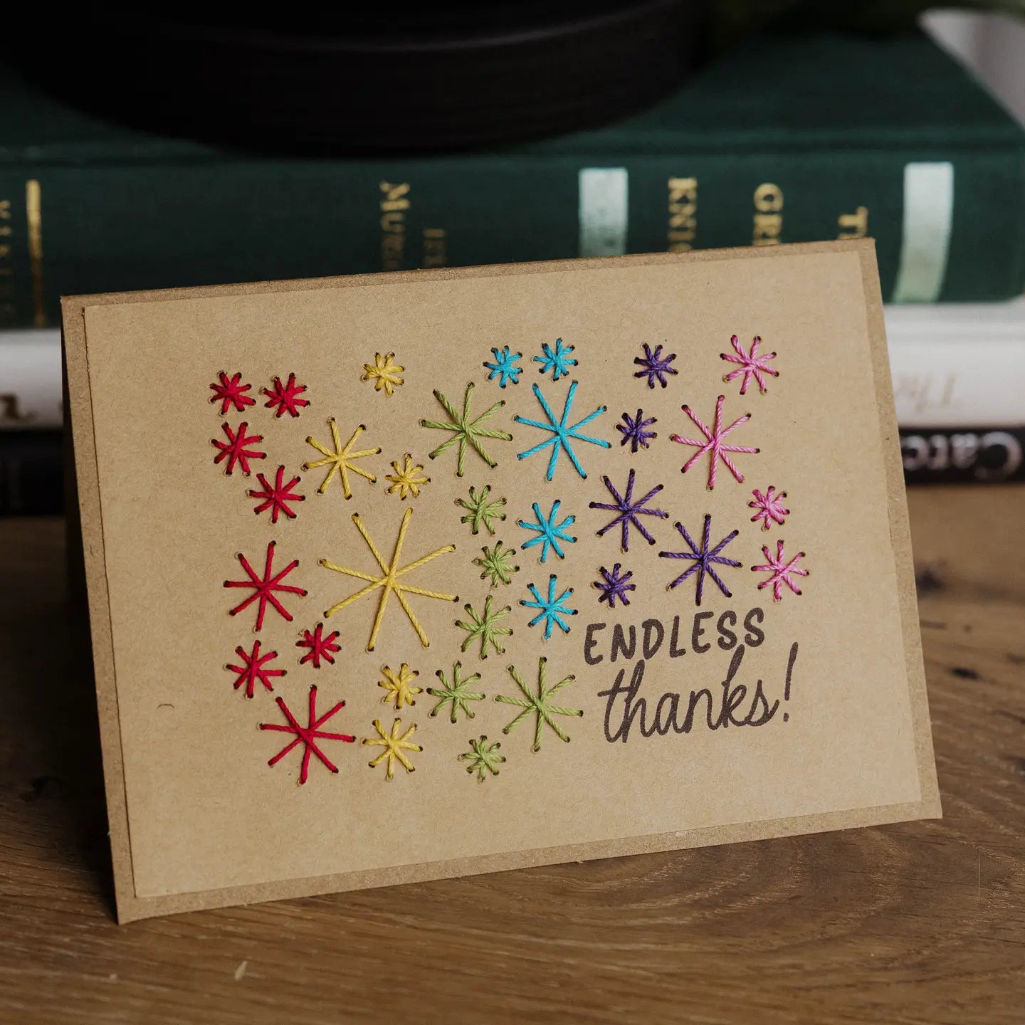CARD STITCH ENDLESS THANKS