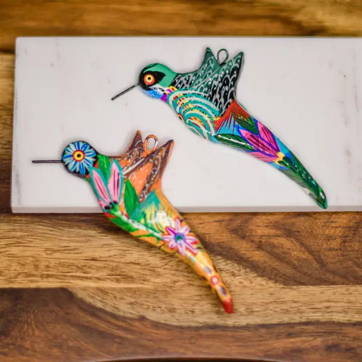 ORNAMENT HUMMINGBIRD CERAMIC