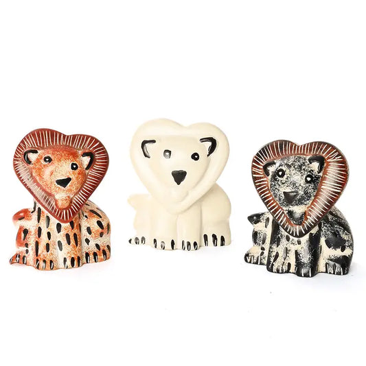 LION SWEETHEART SMALL SOAPSTONE