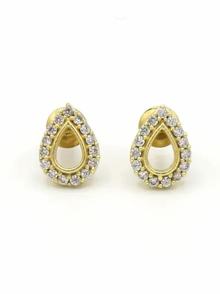 EARRING TEARDROP SPARKLE STUD