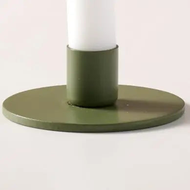 CANDLE HOLDER TAPER PRAKASH LIGHT GREEN