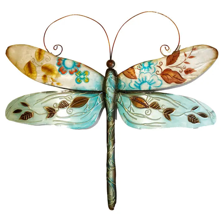 WALL DECOR DRAGONFLY BLUE PEARL