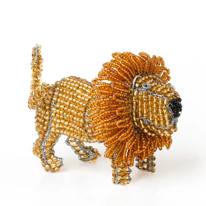 LION AFRICAN BEADED