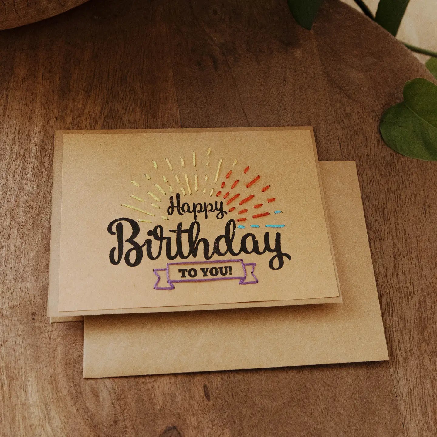 CARD STITCH HAPPY BIRTHDAY TO YOU